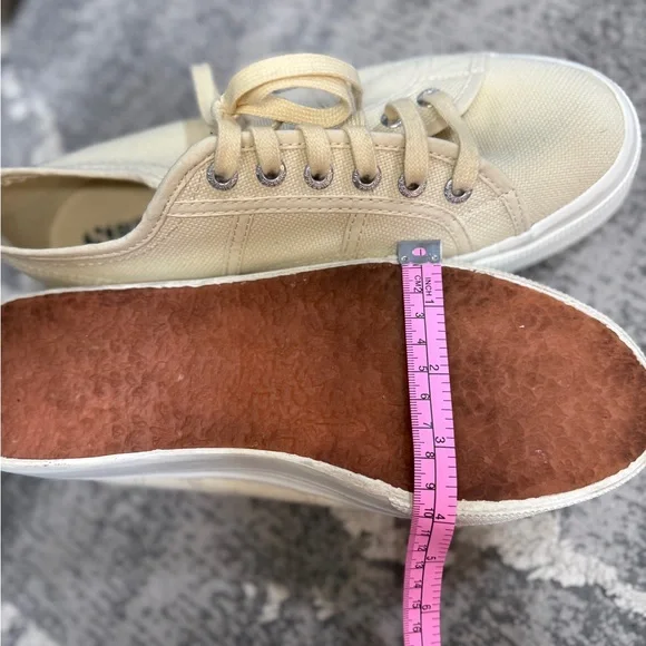 Superga 2790 Platform Sneakers- Women's Beige Canvas - Picture 9 of 10
